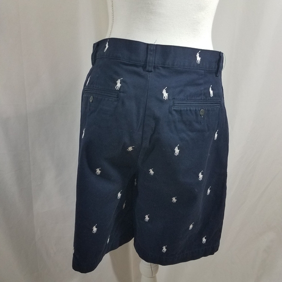 Polo by Ralph Lauren Tyler Shorts 31-9 Inseam All Over Pony Insignia - Picture 4 of 14